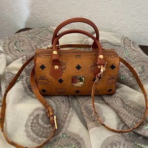 MCM mini boston with sling